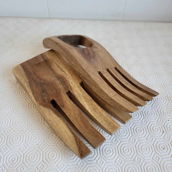 Vintage Wooden Salad Forks ~ Beautiful look for your family gatherings - Picture 4 of 4